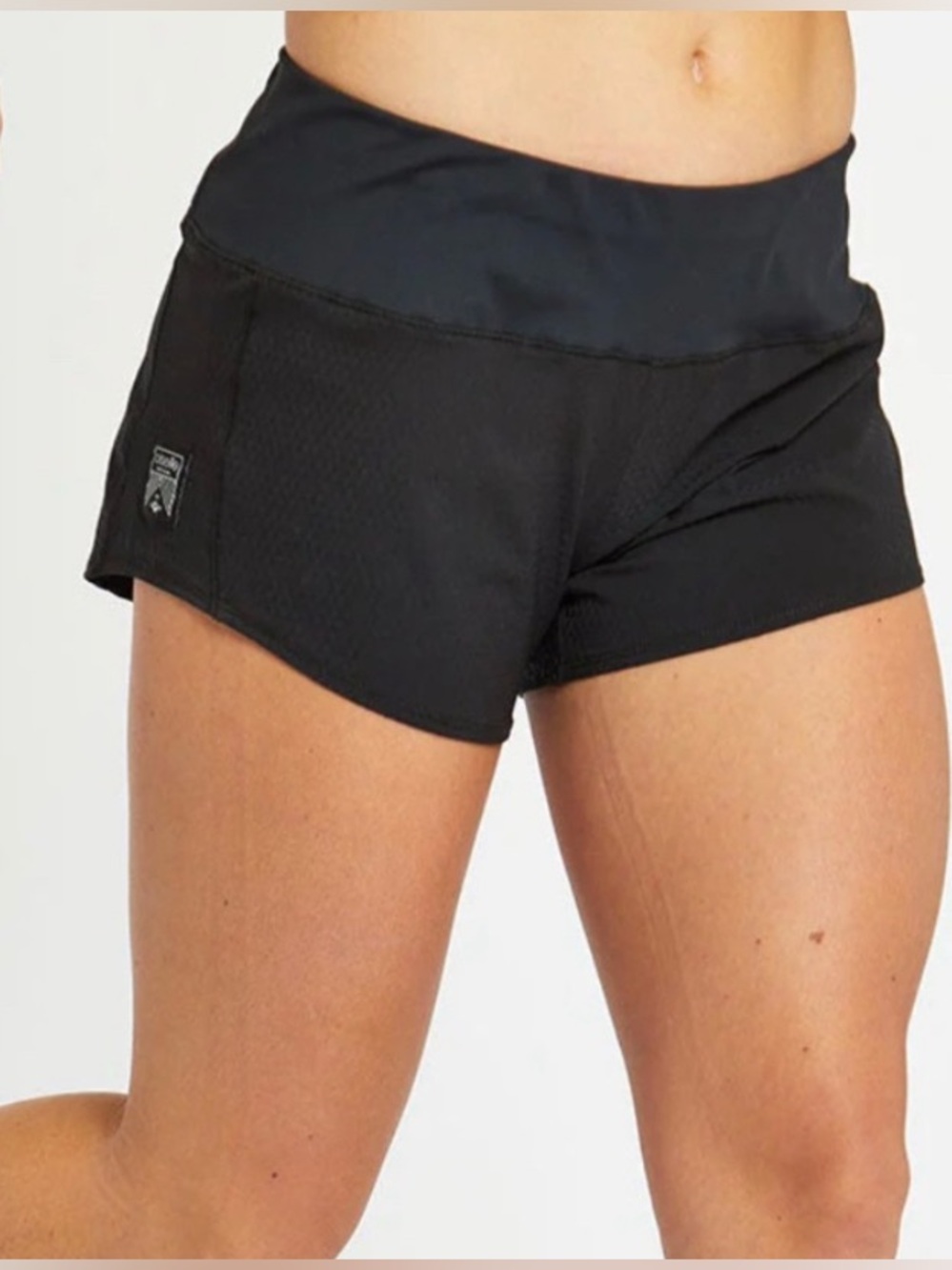 Oiselle Roga Shorts Running Black Workout 4 inch inseam Sz 4 Small